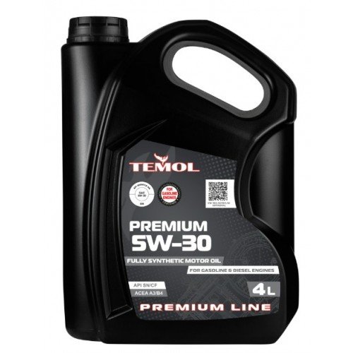 Масло TEMOL PREMIUM 5W-30 API SN/CF ACEA A3/B4, A5/B5 (4 л)