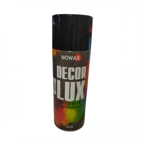 Акриловый грунт черный NOWAX Decor Lux (9005) 450мл