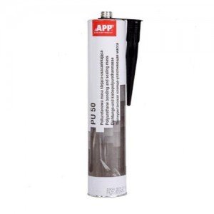 Герметик APP PU 50 600ml, черный, саше (040312)