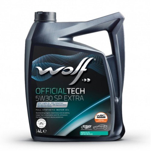 WOLF1049359 / 8308116 5W30/4L OFFICIALTECH SP EXTRA