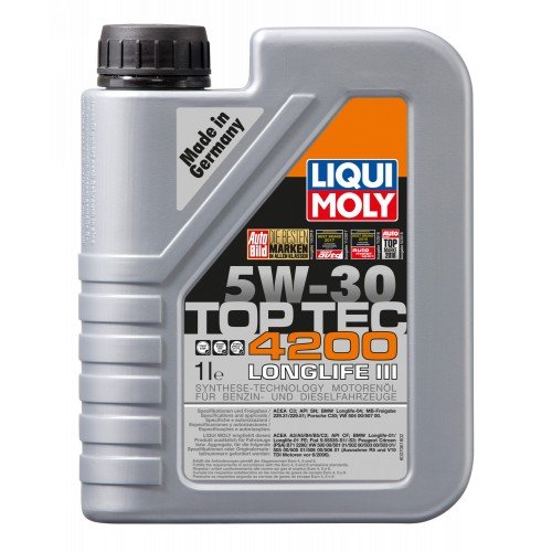 Liqui Moly8972 5W30/1 Моторное масло Liqui Moly Top Tec 4200 5W-30 1 л
