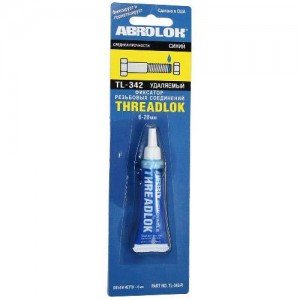 Фиксатор резьбы синий TL 342 (6мл) ABRO (TL-342)