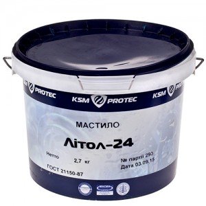 Масло Литол-24 KSM Protec ведро 2,7 кг (KSM-L2427)