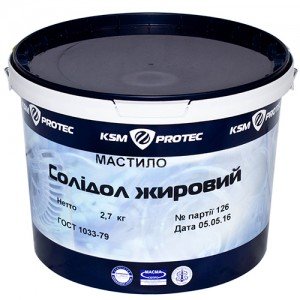 Масло Солидол Жировой KSM Protec ведро 2,7 кг (KSM-S27)
