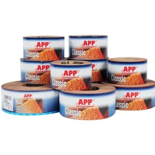 APP Наждачная бумага водостойкая R115 115мм х 25м P_60 в рулоне, Ersta, коричневая (40R0060)