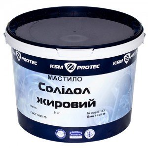 Масло Солидол Жировой KSM Protec ведро 9 кг (KSM-S90)