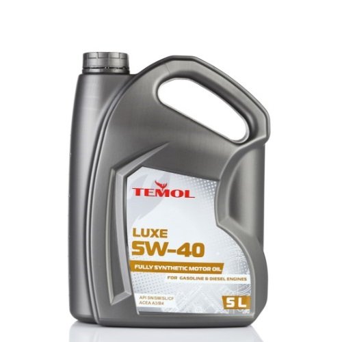 Масло TEMOL Luxe 5W-40 API SN,API SM,API CF,ACEA A3/B4-16 (5 л)