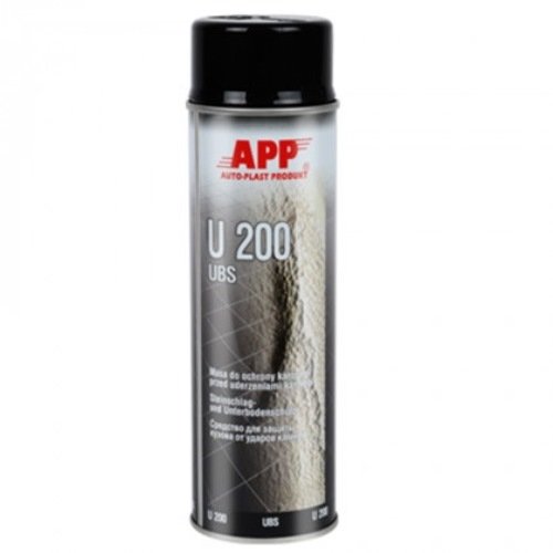 APP Антигравий аэрозоль, U200 UBS, черный, 500ml (050204)
