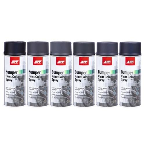 APP Краска бамперная Bumper Paint Color Spray, 400 мл, антрацит, аэрозоль (210407)